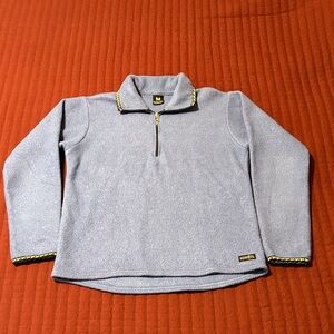 Kerrits Blue Half-Zip Riding Top with Chain Detail Sz Youth Medium